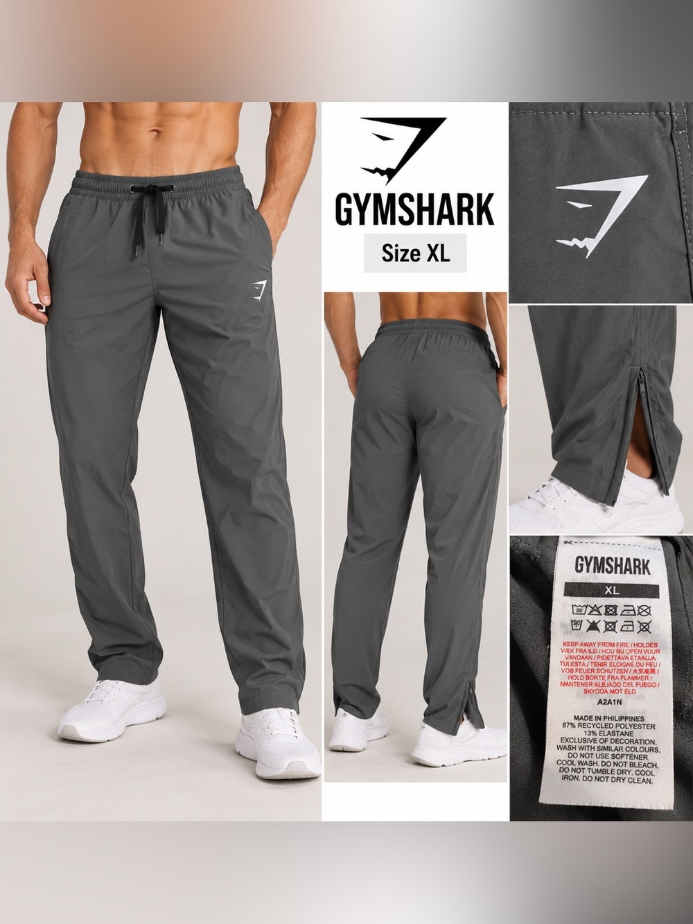 Gymshark Men’s Olive Green Performance Track Pants size Xl